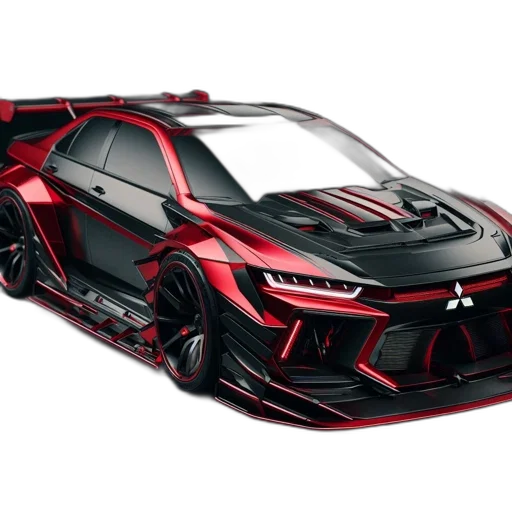 car, weapon, 3d render, concept art, cyberpunk, photorealistic, futuristic, mitsubishi transparent PNG cut-out