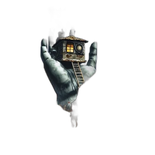 robot, building, furniture, mask, concept art, 3d render, fantasy art, pixel art transparent PNG cut-out