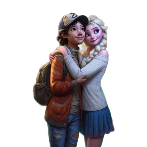 jacket, concept art, 3d render, pixel art, photorealistic, snow, city street, pastel transparent PNG cut-out
