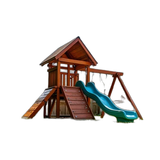 furniture, umbrella, building, 3d render transparent PNG cut-out