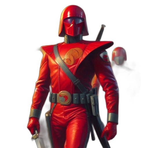 robot, staff, sword, weapon, concept art, comic book art, 3d render, fantasy art transparent PNG cut-out