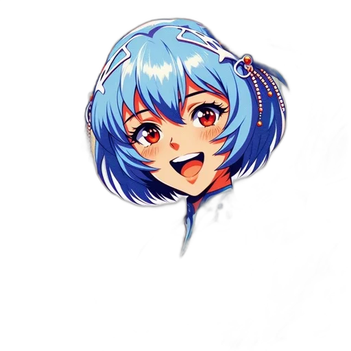 face, robot, crown, creature, anime, watercolor, pixel art, concept art transparent PNG cut-out