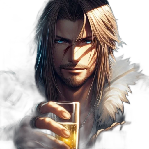 fantasy art, concept art, anime, photorealistic, animated, male, character, blonde transparent PNG cut-out
