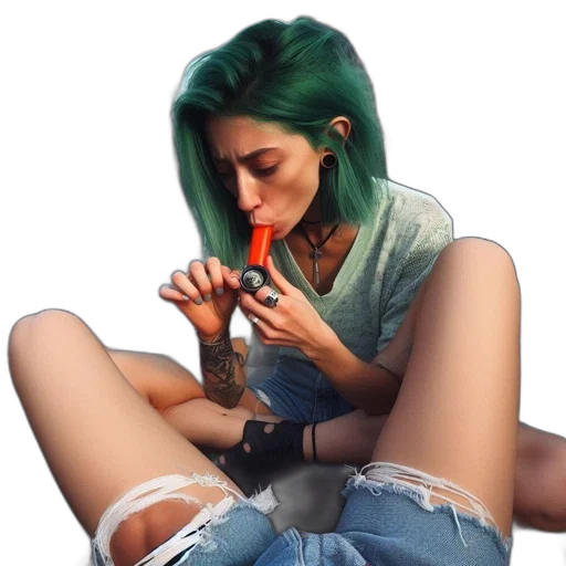 weapon, jewelry, shoes, bottle, photorealistic, concept art, cyberpunk, watercolor transparent PNG cut-out