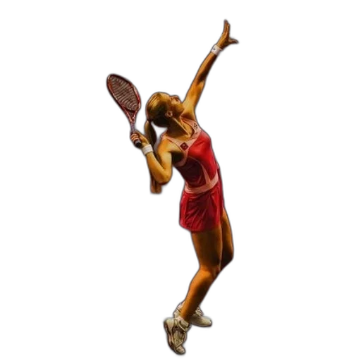 staff, animal, 3d render, concept art, photorealistic, female, tennis, player transparent PNG cut-out