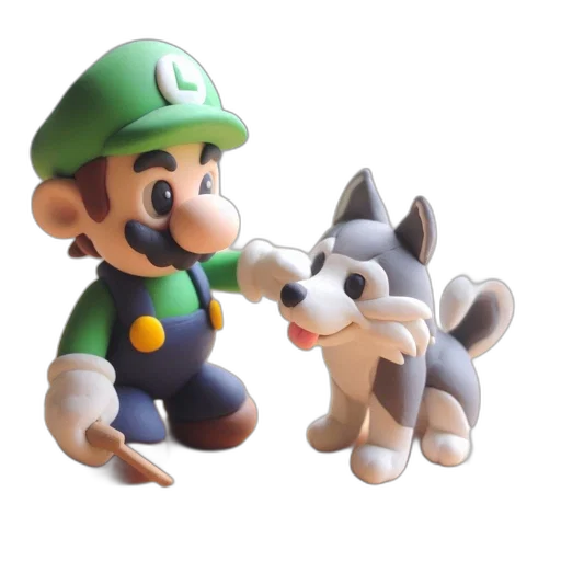 animal, staff, 3d render, concept art, pixel art, watercolor, monochrome, two transparent PNG cut-out
