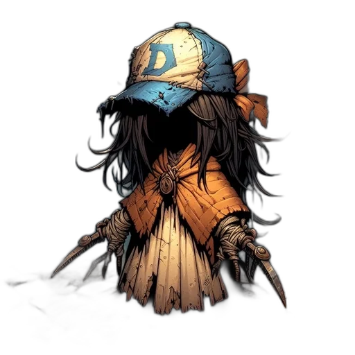 hat, mask, staff, concept art transparent PNG cut-out