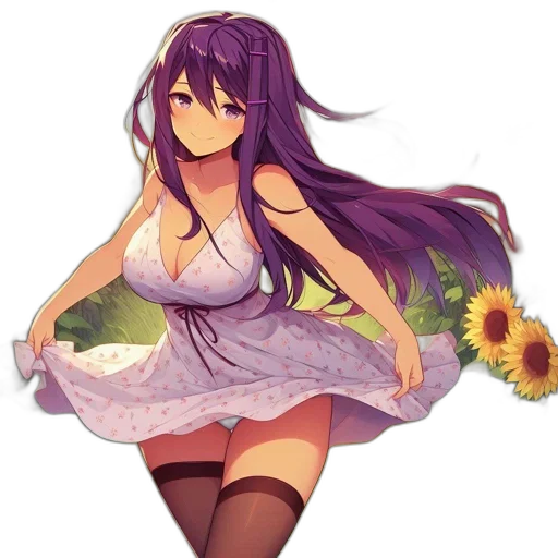 dress, flower, food, weapon, pixel art, anime, concept art, fantasy art transparent PNG cut-out