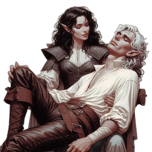 comic book art, fantasy art, concept art, photorealistic, fire, dark, monochrome, two transparent PNG cut-out