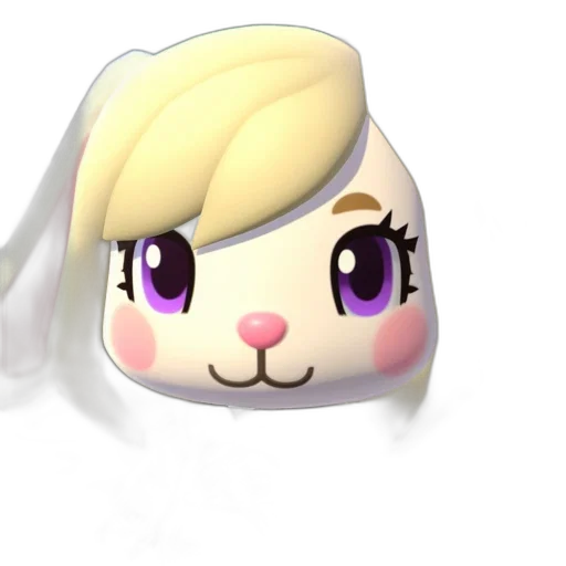 animal, face, 3d render, pixel art, anime, cartoon, character, illustration transparent PNG cut-out