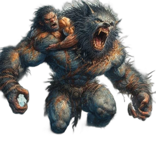 creature, animal, concept art, fantasy art, photorealistic, comic book art, dense, misty transparent PNG cut-out