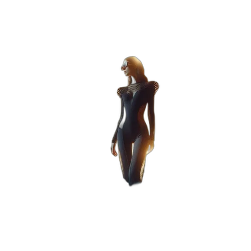 dress, jewelry, hair, staff, 3d render, concept art, pixel art, photorealistic transparent PNG cut-out