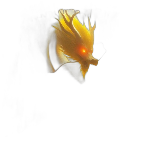 animal, creature, dragon, mask, concept art, 3d render, pixel art, photorealistic transparent PNG cut-out