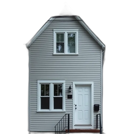 building, furniture, 3d render, photorealistic, concept art, city street, monochrome, two-story transparent PNG cut-out