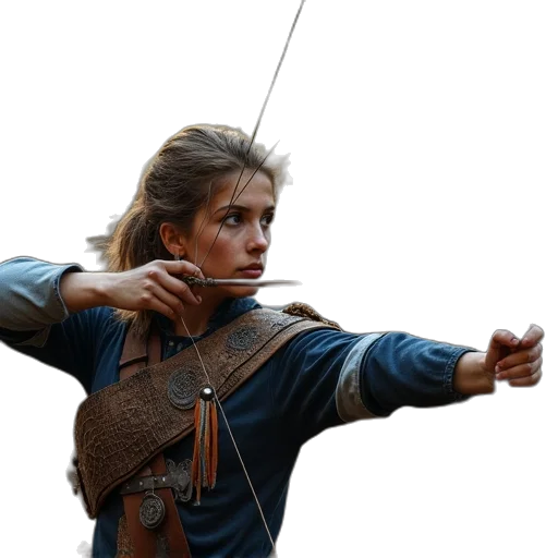staff, sword, weapon, concept art, three, archery, players, posing transparent PNG cut-out
