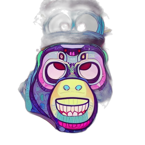 mask, face, concept art, vaporwave transparent PNG cut-out