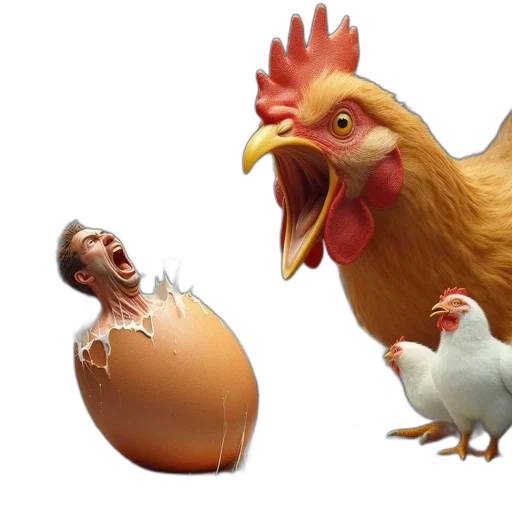 animal, food, 3d render, photorealistic, concept art, unusual, scenario, features transparent PNG cut-out