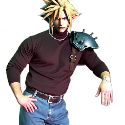 jacket, animal, weapon, creature, 3d render, concept art, vaporwave, pixel art transparent PNG cut-out