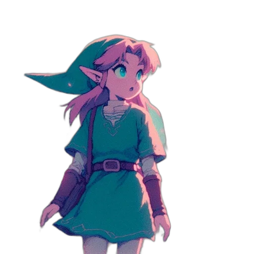 dress, staff, creature, sword, concept art, pixel art, watercolor, vaporwave transparent PNG cut-out