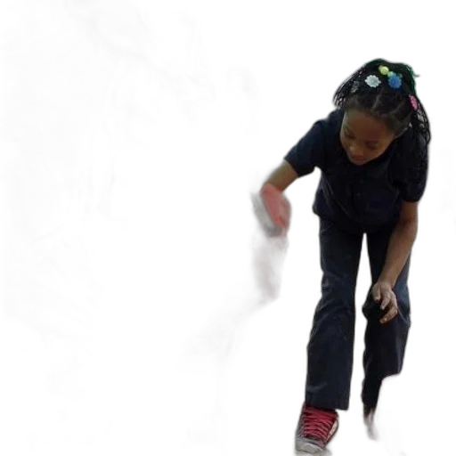 staff, 3d render, outer space, underwater, children, playing, bucket, paint transparent PNG cut-out