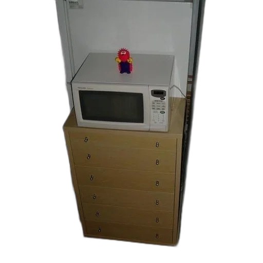 furniture, robot, staff, 3d render, microwave, sits, top, dresser transparent PNG cut-out