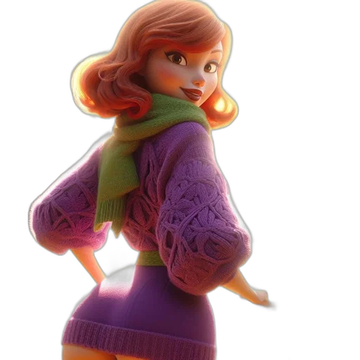 jacket, dress, staff, 3d render, concept art, photorealistic, cartoon, snow transparent PNG cut-out