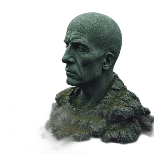 mask, face, 3d render, concept art transparent PNG cut-out