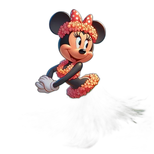 animal, hat, mask, creature, 3d render, concept art, photorealistic, minnie transparent PNG cut-out