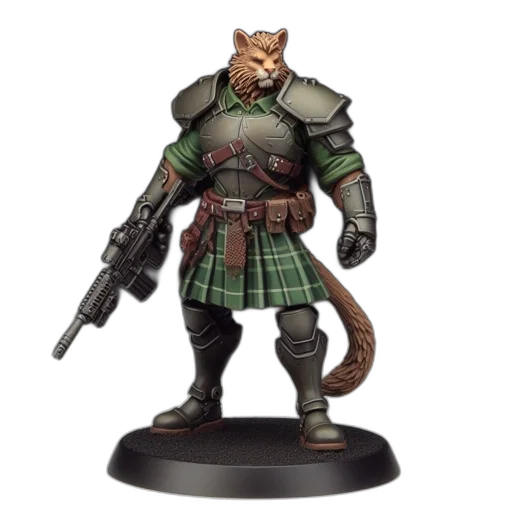 concept art, fantasy art, detailed, figurine, features, anthropomorphic, tiger-like, creature transparent PNG cut-out