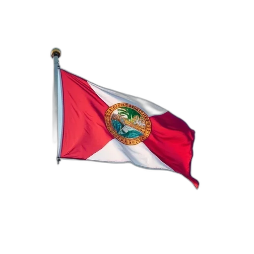 staff, umbrella, florida, flag transparent PNG cut-out