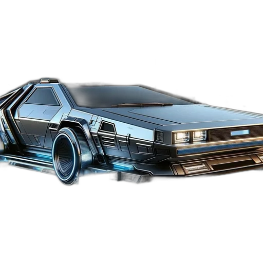 car, concept art, cyberpunk, 3d render, vaporwave, angled, view, sleek transparent PNG cut-out