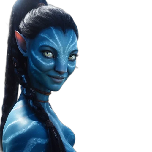 mask, face, fantasy art, concept art, comic book art, 3d render, blue, woman transparent PNG cut-out