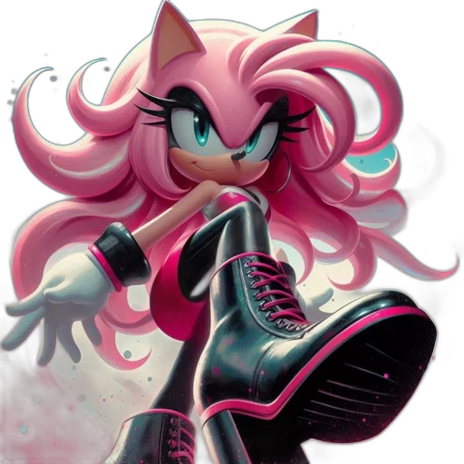 concept art, cartoon, comic book art, anime, animated, character, pink, hair transparent PNG cut-out