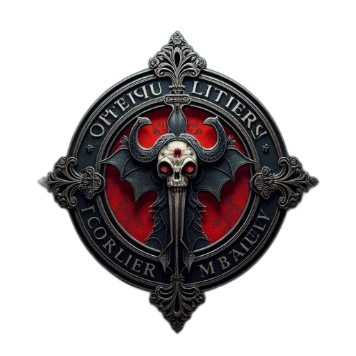 staff, sword, crown, fantasy art, 3d render, concept art, red, dark transparent PNG cut-out
