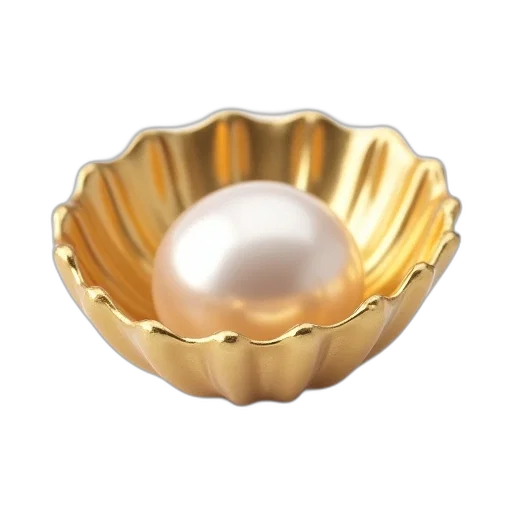 jewelry, crown, food, hat, 3d render, golden, pearl, gold transparent PNG cut-out