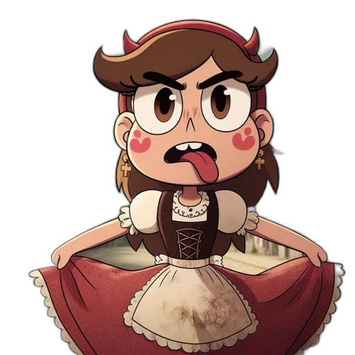 crown, dress, face, staff, concept art, cartoon, watercolor, pixel art transparent PNG cut-out