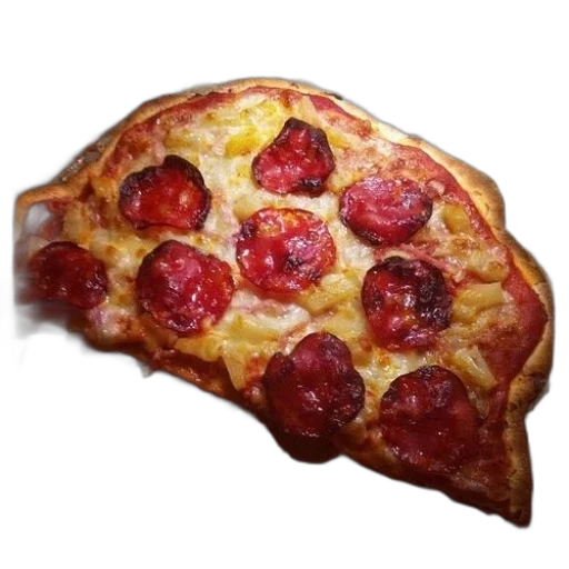 food, umbrella, crown, face, 3d render, photorealistic, concept art, pepperoni transparent PNG cut-out