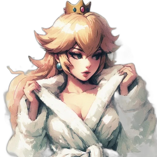 crown, dress, hat, face, watercolor, concept art, pixel art, fantasy art transparent PNG cut-out