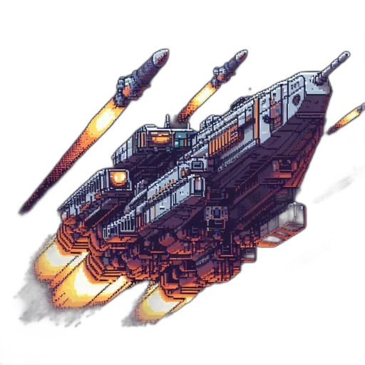 weapon, robot, sword, concept art, pixel art, fantasy art, cyberpunk, outer space transparent PNG cut-out
