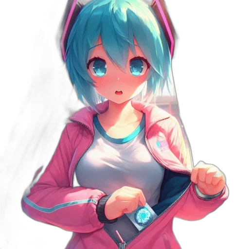 jacket, staff, weapon, sword, anime, pixel art, concept art, cartoon transparent PNG cut-out