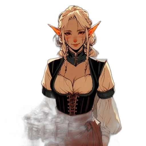 dress, staff, dragon, fantasy art, concept art, pixel art, watercolor, dark transparent PNG cut-out