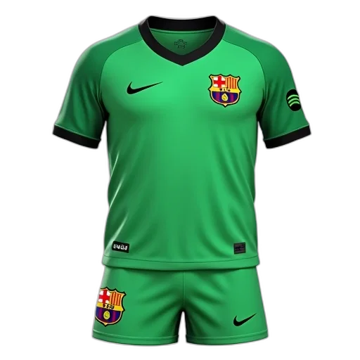 green, soccer, jersey, word, nike, left, chest, spotify transparent PNG cut-out