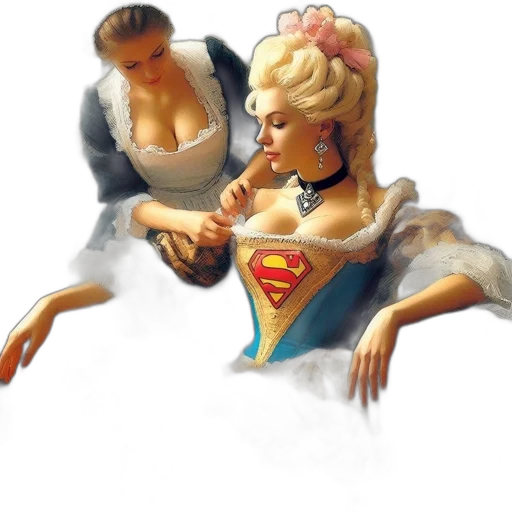 jewelry, dress, crown, comic book art, concept art, fantasy art, oil painting, underwater transparent PNG cut-out