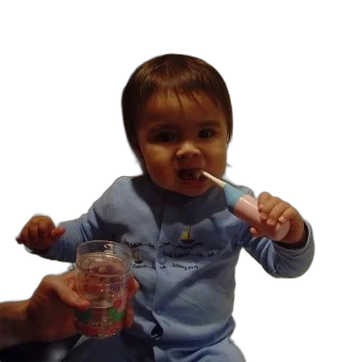bottle, face, creature, weapon, photorealistic, child, blue, outfit transparent PNG cut-out
