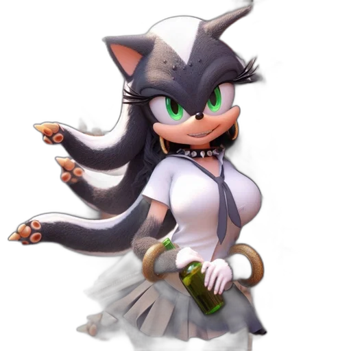 staff, hat, animal, dress, concept art, pixel art, 3d render, anime transparent PNG cut-out
