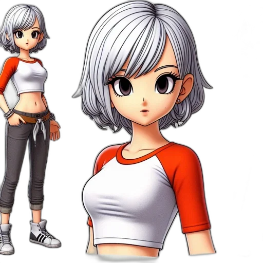 concept art, anime, 3d render, pixel art, monochrome, animated, character, young transparent PNG cut-out