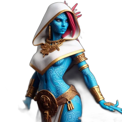jewelry, staff, concept art, fantasy art, 3d render, photorealistic, blue, statuesque transparent PNG cut-out