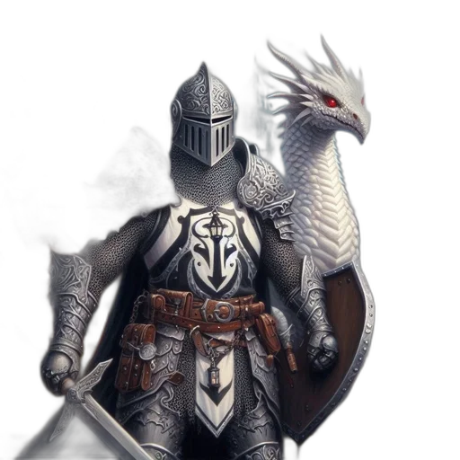 dragon, sword, weapon, staff, fantasy art, concept art, pixel art, 3d render transparent PNG cut-out