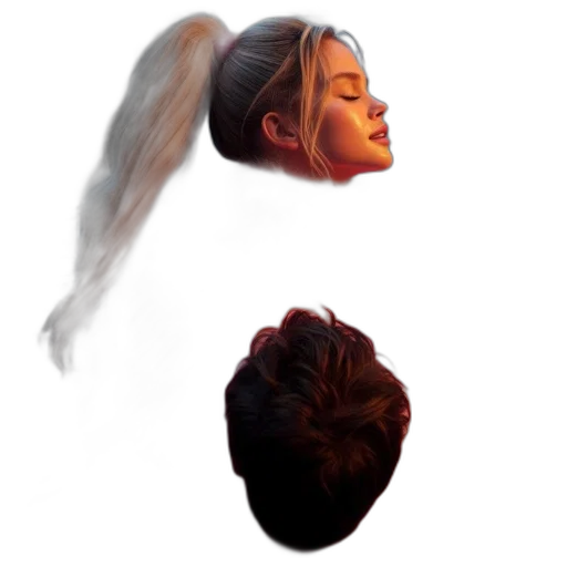 hair, face, mask, crown, concept art, photorealistic, pixel art, oil painting transparent PNG cut-out