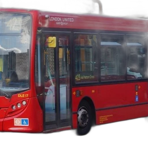 staff, car, photorealistic, 3d render, concept art, city street, red, london transparent PNG cut-out